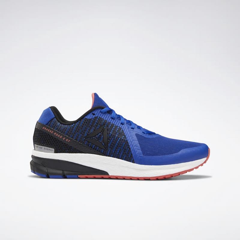 Adidasi Alergare Reebok Grasse Round 2.0 St Barbati Albastri/Negrii/Roz Romania EJ7980FM